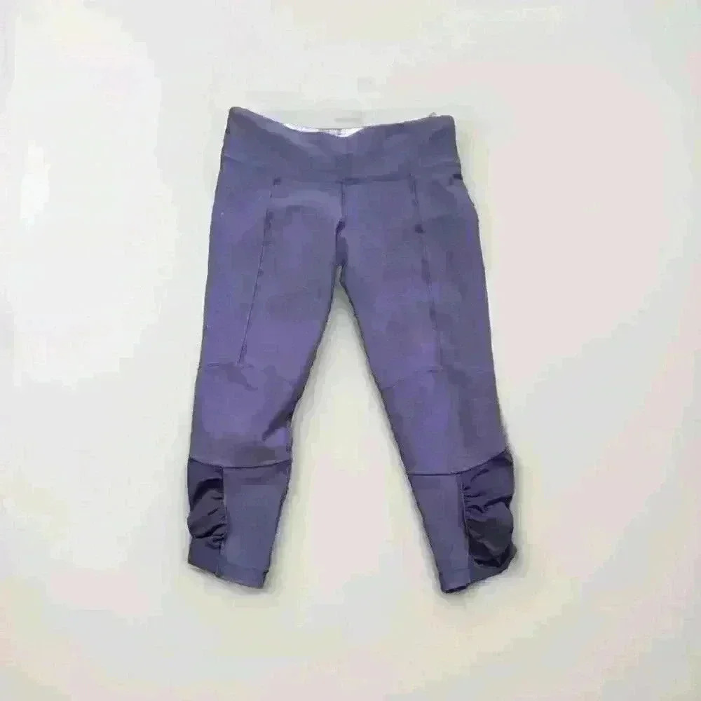 lululemon athletica purple cropped leggings